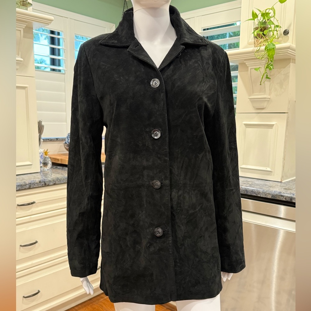 Bernardo Black Leather Jacket M